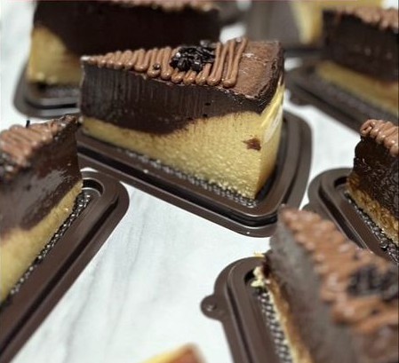 Burnt Chasse Cake Slice Coklat Mix Ori