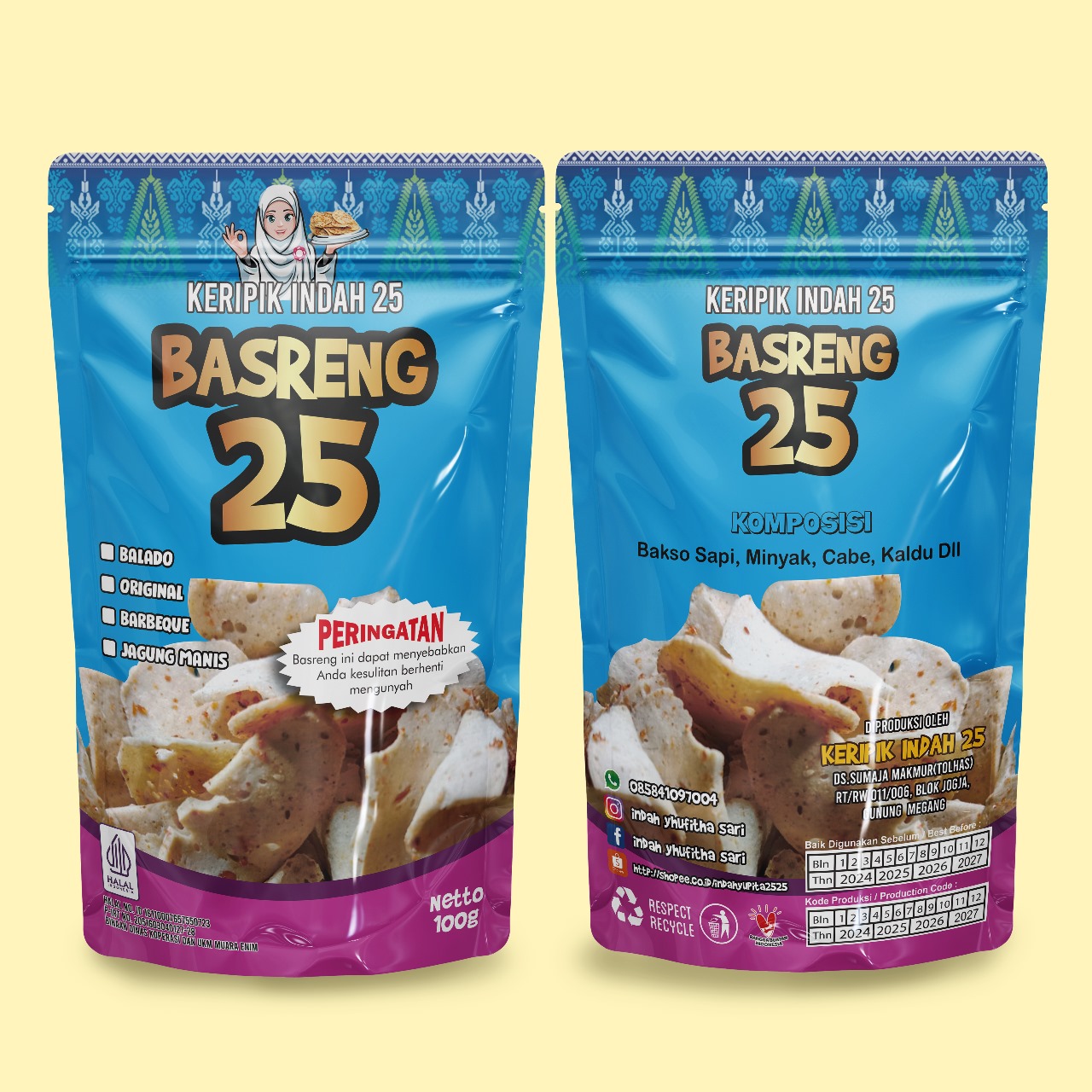 Basreng Balado Indah 25